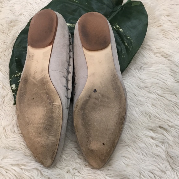 🌺HP🌺 CALVIN KLEIN slip on suede flat, size 10 - Picture 2 of 8